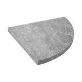 LESENA POLICA JEWE 25X25X1.6 CM BETON SIVA KOTNA