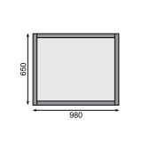 LESENA VISOKA GREDA KARIBU 0 ZEMELJSKO SIVA 98X65X64