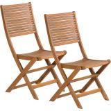 LESENI STOL FIELDMANN FDZN 4012-T, 49X59X94 CM ZLOŽLJIV, AKACIJA 2 STOLA