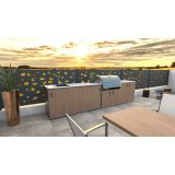 LETNA KUHINJA MS VISCOM ELEMENT Z VRATI LESNI DEKOR 900 X 634 MM