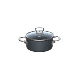 LONEC / KOZICA RIESS KOZICA 16CM 1L DARK GREY S STEKLENO POKROVKO