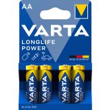 ALKALNI BATERIJSKI VLOŽEK VARTA LR06 AA LONGLIFE POWER BL/4, 1.5V