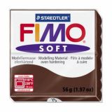 MODELIRNA MASA, PLASTELIN FIMO SOFT 75, T.RJAVA 56 G