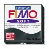 MODELIRNA MASA, PLASTELIN FIMO SOFT 9, ČRNA 56 G