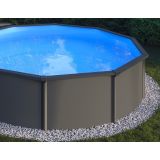 MONTAŽNI BAZEN PLANET POOL KIT 450 VISION ANTRACIT 450X120 CM