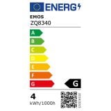 RAZNA LED ŽARNICA EMOS MR16 4.5W GU10 WW 230V KOT 120° MAT