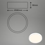 NADGRADNA STROP. SVETILKA RUNA LED 24W WW BEL ROB