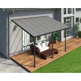 NADSTREŠEK ZA TERASO PALRAM FERIA PATIO COVER 4X4.25M SIVA/TRANSPARENT