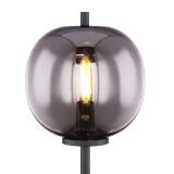 NAMIZNA SVETILKA BLACKY 1XE14 ČRNA / DIMLJENO STEKLO