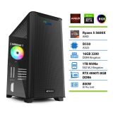 NAMIZNI RAČUNALNIK PC PLUS GAMER R5 5600X 16GB 1TB 4060TI