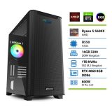 NAMIZNI RAČUNALNIK PC PLUS GAMER R5 5600X 16GB 1TB GTX4060