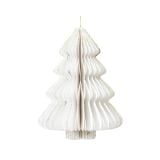 OKRASEK ZA JELKO DECORIS SMEREKA 8 CM, PAPIR, BEL