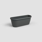 PE ZUNANJE KORITO ARTEVASI ALGARVE STENSKO 40 CM ANTRACIT
