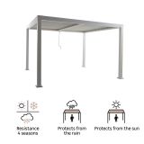 PERGOLA CLIMA BIOKLIMATSKA POLNA ALU 313X358 BELA