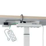 PISALNA MIZA LEITZ COSY-WOW ERGO 80X60CM DVIŽNA BELA ELEKTRIČNA