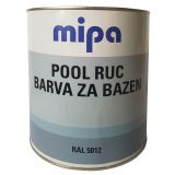 BARVA ZA BAZEN MIPA POOL RUC 3L RAL.: 5012 BAZENSKO MODRA