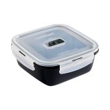 POSODA ZA SHRANJEVANJE LUMINARC BLACK BOX STEKLENA 1220ML ČRNA V1475