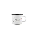 POSODA ZA TOPLE NAPITKE CUCKOO CUPS EMAJLIRAN LONČEK 8 CM 0.37LIT VEDNO ME POGREJEŠ