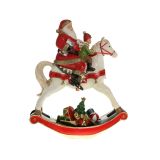 PRAZNIČNA FIGURA DECORIS BOŽIČEK NA KONJU 29X34 CM