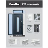 VHODNA PVC VRATA CANDO PREMIUM TEXAS 98X208 D BELA/BELA