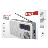 PRENOSNI RADIO EMOS E0086 - RADIO EM-213 USB