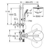 PRHA GROHE SISTEM ZA TUŠ VITALIO JOY 260 TERMOSTAT