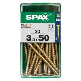 UNIVERZALNI VIJAK SPAX PZ 3.5X50 YELLOX A2G V ZAVITKU 20KOS