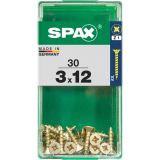 UNIVERZALNI VIJAK SPAX PZ 3X12 YELLOX A2G V ZAVITKU 30KOS