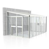 RASTLINJAK, STEKLO-V.PLOŠ VITAVIA ATHENA 10200 ESG/VP BELA 4X2.7M