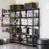 REGAL SONGMICS 180X90X40 CM 5P/130KG GLR040B01 RJAVO-ČRN