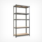 REGAL VONHAUS 180X90X40 CM 5P/175KG MDF - ANTRACIT
