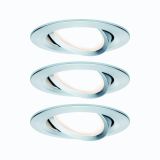 VGRADNI LED REFLEKTOR RL NOVA COIN 3X6.5W 3SDIM OKROGLA, ALU TU/ALU, GIB