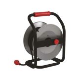 ROLETA - GUMI VODNIK EMOS ZUNANJA 25M 230V 4 VTIČNICE, ČRNA