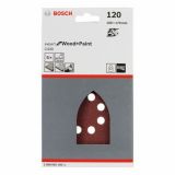 5-DELNI SET SAMOPRITRDILNIH BRUSNIH LISTOV BOSCH 100X160 MM K120 8 LUKENJ RDEČA BARVA ZA LES