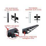 PVC ROBNIK SEBORD 60BL ČRN L=1M Š=80MM VIŠINA=60MM