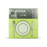 SERVIETE PUREBA 33X33 LIMETA 2-SL. PUREBA 50 KOS/PAK