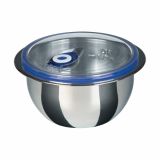 POSODA ZA PRIPRAVO HRANE GSW 16 CM 1.5 L SKLEDA VAKUUM INOX S POKROVOM