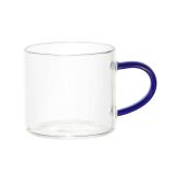 SKODELICA / LONČEK HOME DECO 150ML STEKLENA ZA ESPRESO OBARVAN ROČAJ