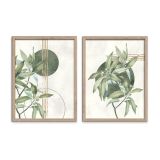 SLIKA STYLER GREEN DVOJNA Z OKVIRJEM 30X40 FR381
