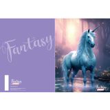 ŠOLSKI ZVEZEK TARGET A4 ČRTAST Z ROBOM FANTASY 27018