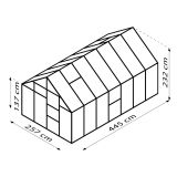 STEKLEN RASTLINJAK VITAVIA MERIDIAN 1 11500 ESG3MM SMARAGDNA 2.6X4.45M