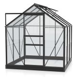 STEKLEN RASTLINJAK VITAVIA PLANET 3800 ESG 3MM, 1,95X1,95M ČRNA- RASTLINJAK+ OKVIR ZA TEMELJ