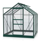 STEKLEN RASTLINJAK VITAVIA PLANET 3800 ESG 3MM, 1,95X1,95M SMARAGDNA -RASTLINJAK+OKVIR ZA TEMELJ