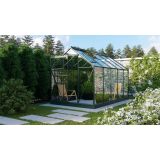 STEKLEN RASTLINJAK VITAVIA PLANET 6200 ESG 3MM, 1,95X3,21M SMARAGDNA - RASTLINJAK+ OKVIR ZA TEMELJ