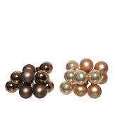 STEKLENA BUNKA DECORIS RJAVE BARVE 10/1 FI 2 CM SORT