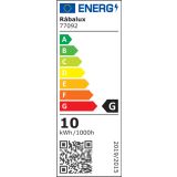 STENSKA VRTNA SVETILKA RABALUX ZARAGOZA 10W L21CM ČRNA