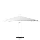 SENČNIK NATERIAL STRANSKI AURA 290X290 BEL ALU, JEKLO, 250G