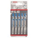 LIST VBODNE ŽAGE BOSCH T 123 XF 5-DELNI KOMPLET