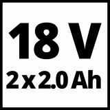 EINHELL AKUMULATORSKI UDARNI VRTALNIK TE-CD 18/40 LI-I +64 (2X2,0 AH)