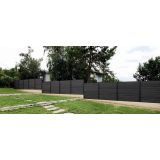 SET WPC SISTEM OGRAJA BAMBUSWPC TEMNO SIVA 180X180 CM 1 STEBRIČEK + 13 DESK
